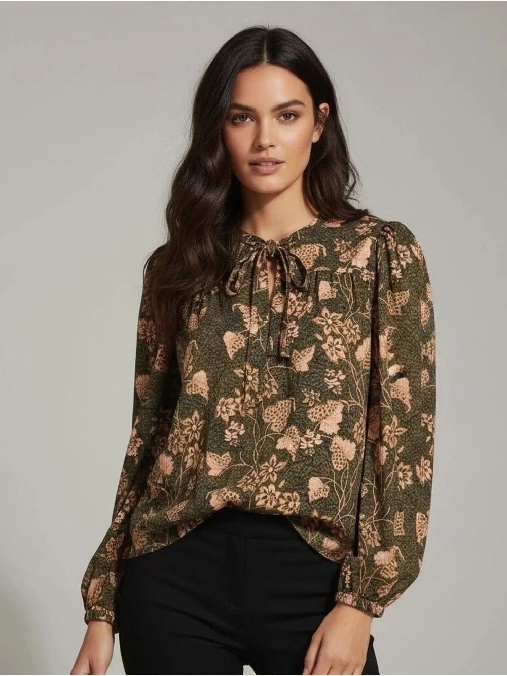 Ulla Johnson Tillie Blouse In Balsam Size 0 Floral Tie Neck Boho NWT
